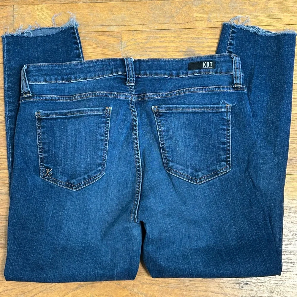 Kut from the Kloth‎ Cropped Ankle Length Denim Blue Jeans Size 12